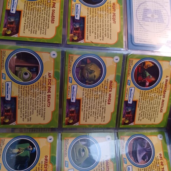 2001 Topps Monsters Inc Trading Card Complete Set 98 Cards w/ Inserts Disney Pix - Picture 9 of 10